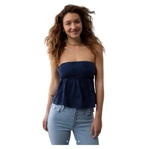 American Eagle Sunchaser Strapless Babydoll tube top size large NWT